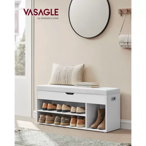 vasagle-bancheta-depozitare-pantofi-cu-sezut-captusit-rabatabila-alb-100x30x44cm