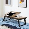 songmics-masa-pentru-laptop-maro-rustic-55x35cm
