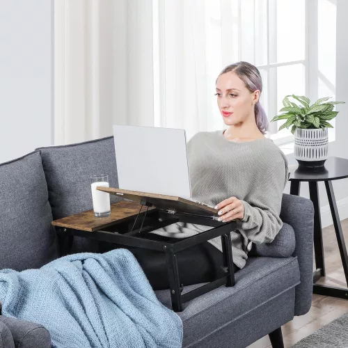 songmics-masa-pentru-laptop-maro-rustic-55x35cm