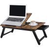 songmics-masa-pentru-laptop-maro-rustic-55x35cm