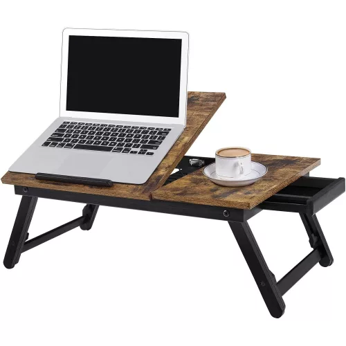 songmics-masa-pentru-laptop-maro-rustic-55x35cm