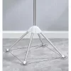 Uscător de rufe, 3 brațe rotative, 4 picioare, alb și argintiu