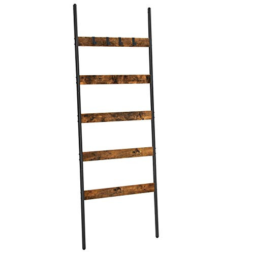 vasagle-cuier-haine-cu-scara-5-niveluri-maro-rustic-65-cm-latime