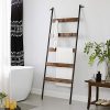 vasagle-cuier-haine-cu-scara-5-niveluri-maro-rustic-65-cm-latime