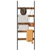 vasagle-cuier-haine-cu-scara-5-niveluri-maro-rustic-65-cm-latime