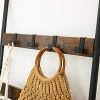 vasagle-cuier-haine-cu-scara-5-niveluri-maro-rustic-65-cm-latime