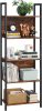vasagle-raft-de-depozitare-maro-rustic-62x24x165cm