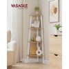 vasagle-biblioteca-de-colt-4-niveluri-stejar-si-alb-33x33x124cm