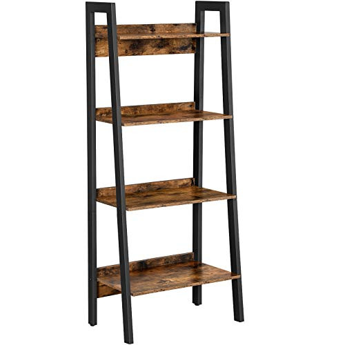 vasagle-raft-de-carti-raft-in-picioare-cu-suport-pentru-spate-maro-rustic-56x34x137cm