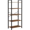 vasagle-raft-de-carti-raft-in-picioare-maro-rustic-66x30x153cm
