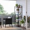 vasagle-raft-de-carti-raft-in-picioare-maro-rustic-66x30x153cm