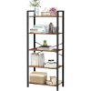 vasagle-raft-de-carti-raft-in-picioare-maro-rustic-66x30x153cm