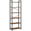 vasagle-raft-de-carti-raft-in-picioare-6-niveluri-maro-rustic-66x30x186cm