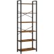 vasagle-raft-de-carti-raft-in-picioare-6-niveluri-maro-rustic-66x30x186cm