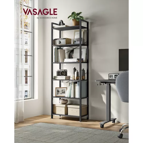 vasagle-raft-de-carti-raft-in-picioare-6-niveluri-negru-abanos-66x30x186cm