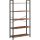 vasagle-raft-raft-in-picioare-5-niveluri-maro-rustic-80x30x153cm