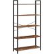 vasagle-raft-raft-in-picioare-5-niveluri-maro-rustic-80x30x153cm