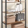 vasagle-raft-raft-in-picioare-5-niveluri-maro-rustic-80x30x153cm