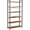 vasagle-raft-raft-in-picioare-6-niveluri-maro-rustic-80x30x186cm