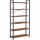 vasagle-raft-raft-in-picioare-6-niveluri-maro-rustic-80x30x186cm