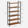 vasagle-raft-raft-in-picioare-6-niveluri-maro-rustic-80x30x186cm