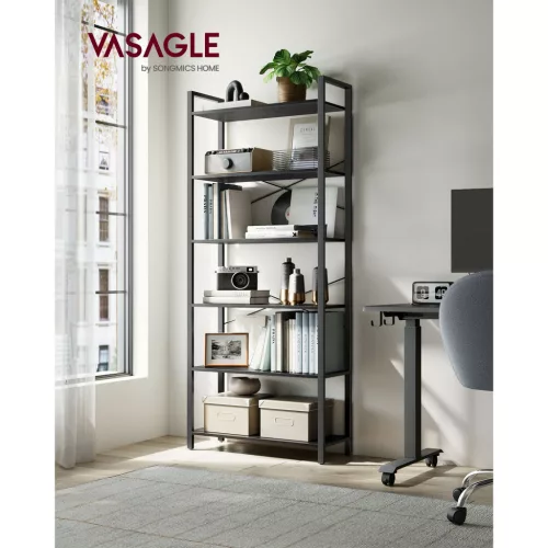 vasagle-raft-de-carti-raft-in-picioare-6-niveluri-negru-abanos-80x30x184cm