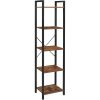 vasagle-raft-de-carti-raft-in-picioare-maro-rustic-39x30x154cm