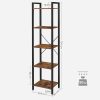 vasagle-raft-de-carti-raft-in-picioare-maro-rustic-39x30x154cm