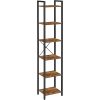 vasagle-raft-de-carti-raft-in-picioare-maro-rustic-40x30x187cm