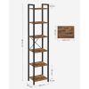 vasagle-raft-de-carti-raft-in-picioare-maro-rustic-40x30x187cm