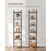 vasagle-raft-de-carti-raft-in-picioare-maro-rustic-40x30x187cm