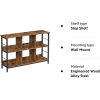 vasagle-raft-de-carti-raft-de-depozitare-6-compartimente-maro-rustic-33-x-120-x-80-cm