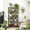 vasagle-raft-de-carti-raft-de-depozitare-maro-rustic-80x33x149cm