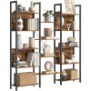 vasagle-raft-de-carti-raft-de-depozitare-cu-14-rafturi-de-depozitare-maro-rustic