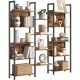 vasagle-raft-de-carti-raft-de-depozitare-cu-14-rafturi-de-depozitare-maro-rustic