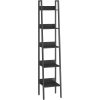 vasagle-raft-scara-biblioteca-ingusta-cu-5-niveluri-negru-30x34x170cm