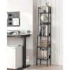 vasagle-raft-scara-biblioteca-ingusta-cu-5-niveluri-negru-30x34x170cm