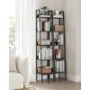vasagle-raft-scara-biblioteca-ingusta-cu-5-niveluri-negru-30x34x170cm
