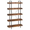 vasagle-raft-de-carti-raft-depozitare-maro-rustic-17810028cm