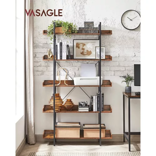 vasagle-raft-de-carti-raft-depozitare-maro-rustic-17810028cm