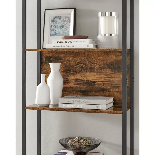 vasagle-raft-de-carti-raft-de-depozitare-maro-rustic-6024186cm