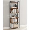 vasagle-raft-de-carti-raft-de-depozitare-maro-rustic-6024186cm