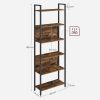 vasagle-raft-de-carti-raft-de-depozitare-maro-rustic-6024186cm
