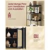 vasagle-raft-de-carti-cu-2-usi-cu-efect-rattan-cadru-metalic-negru-76x30x174cm