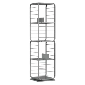vasagle-raft-de-carti-raft-din-otel-pivotant-la-360-4-niveluri-43x43x158cm