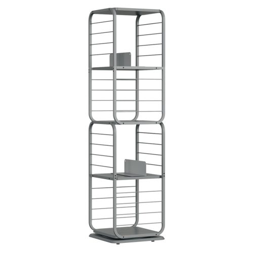 vasagle-raft-de-carti-raft-din-otel-pivotant-la-360-4-niveluri-43x43x158cm