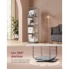 vasagle-raft-de-carti-raft-din-otel-pivotant-la-360-4-niveluri-43x43x158cm