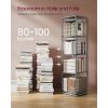 vasagle-raft-de-carti-raft-din-otel-pivotant-la-360-4-niveluri-43x43x158cm