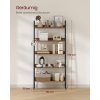 vasagle-raft-de-carti-raft-scara-4-niveluri-maro-rustic-80x30x170cm