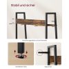 vasagle-raft-de-carti-raft-scara-4-niveluri-maro-rustic-80x30x170cm